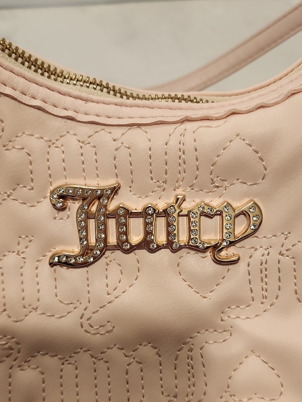 Juicy Couture Pale Pink Small Shoulder Bag - Picture 8 of 9